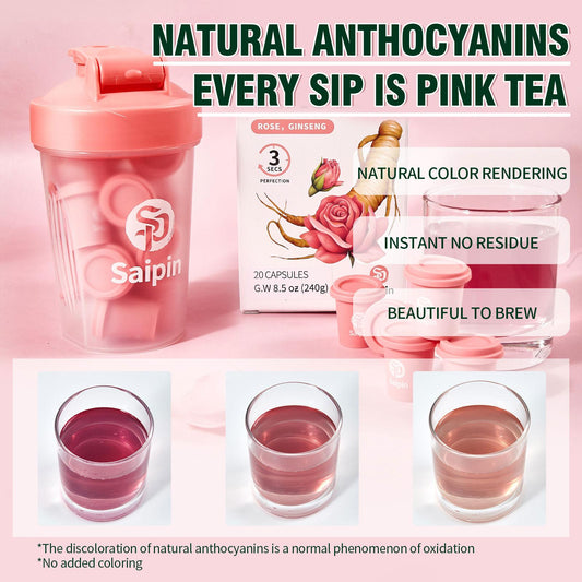 Saipin Rose American Ginseng Tea | Large Box (20 Capsules)