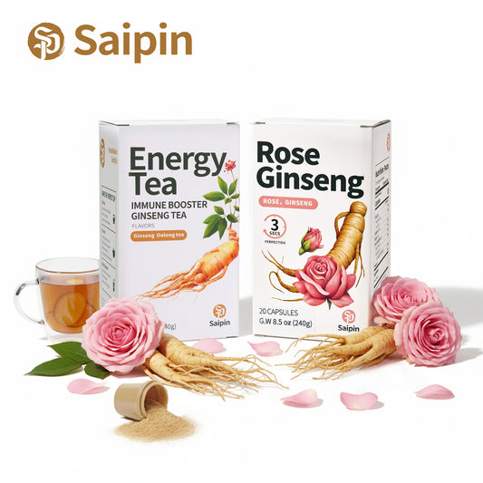 Saipin Tea Duo | Large Box Set | Ginseng Oolong + Rose Ginseng